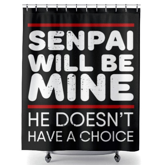 Senpai Will Be Mine Yandere Cosplay Shower Curtains