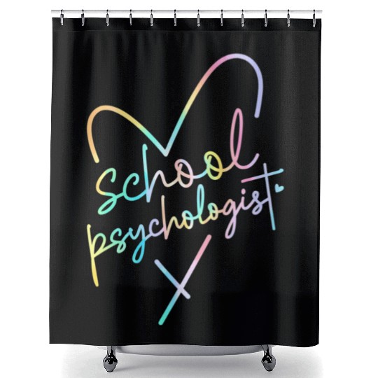 School Psychologist Back To School Mental Health M Shower Curtains