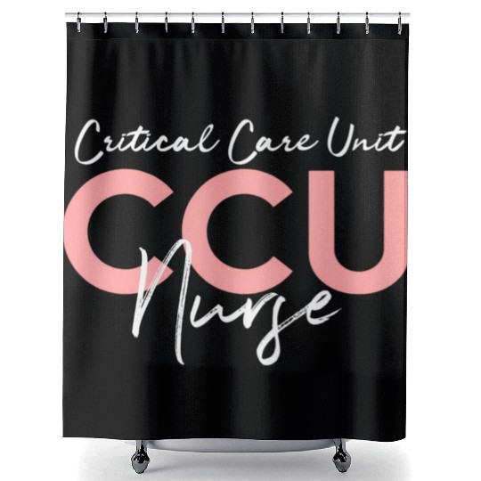 Critical Care Unity Ccu Nurse Emergency Room Nurse Shower Curtains
