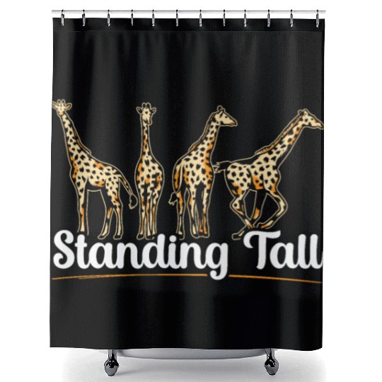 Giraffe Animal Lover Widlife Safari Zoo Zookeeper Shower Curtains