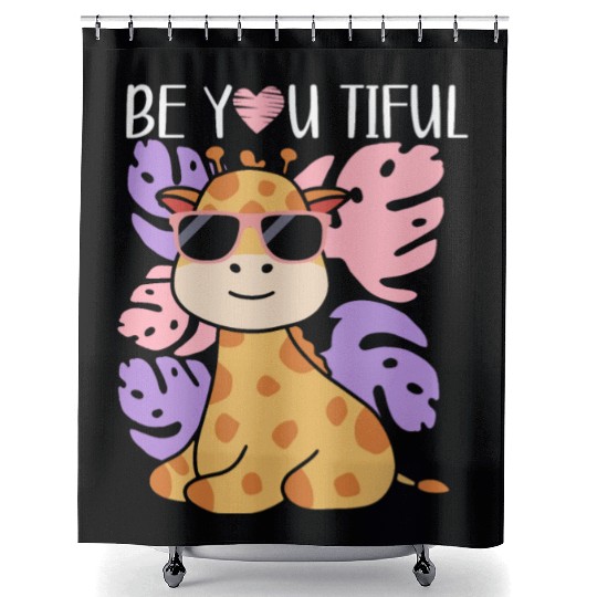 Giraffe Animal Lover Widlife Safari Zoo Zookeeper Shower Curtains