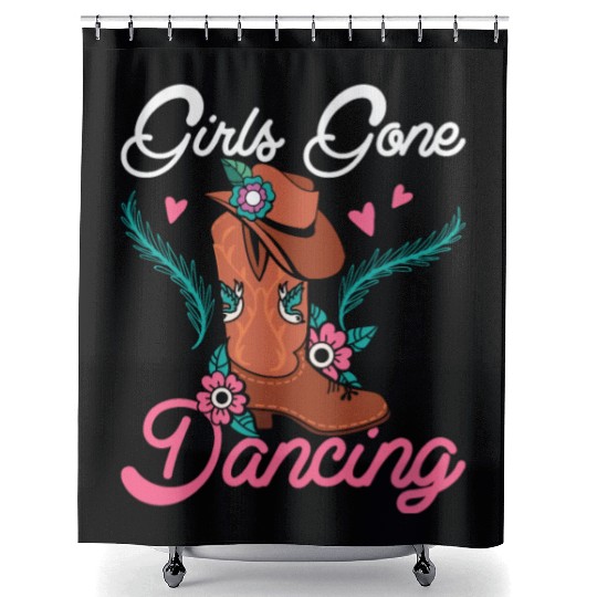 Girls Gone Dancing Line Dance Woman Shower Curtains