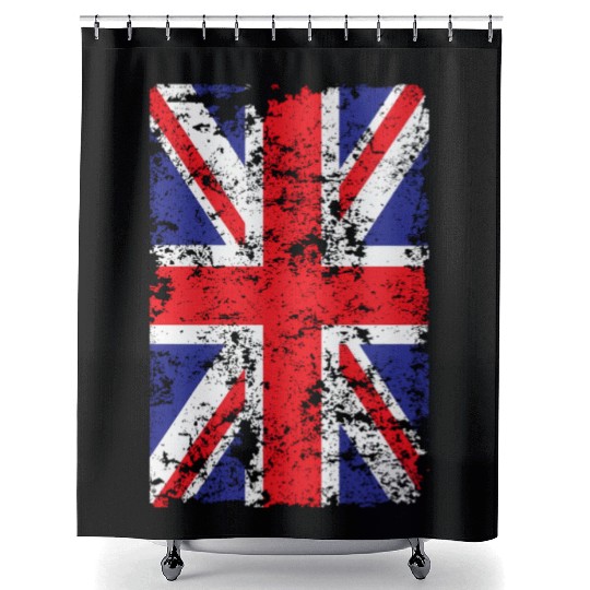 Union Jack British Flag Great Britain Novelty Shower Curtains