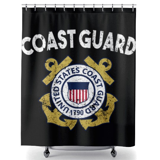 Proud Coast Guard Military Pride Shower Curtains