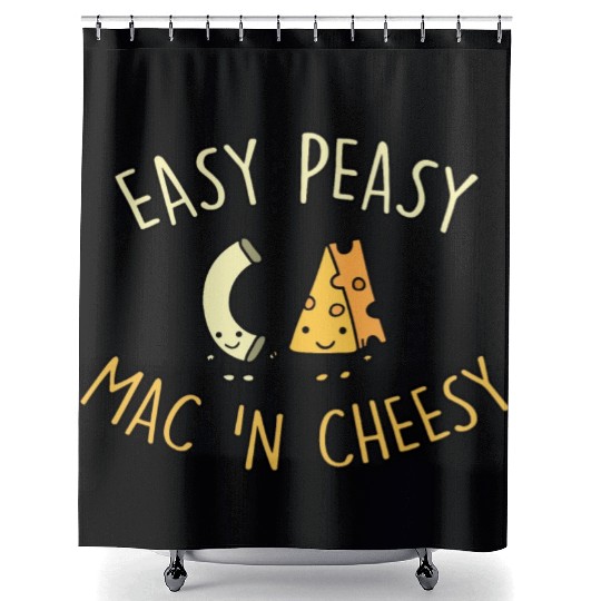 Easy Peasy Mac 'N Cheesy Shower Curtains