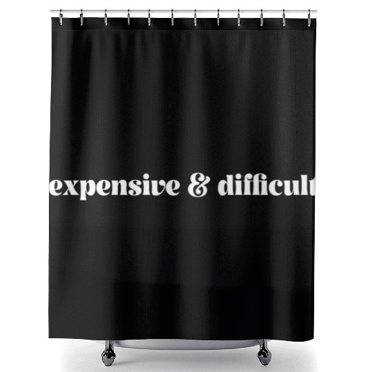 Expensive And Difficult Bougie Expensive Difficult Shower Curtains