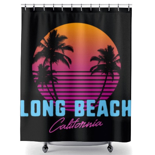 Long Beach California Shower Curtains