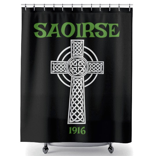 Saoirse Meaning Freedom Irish Republican With Celt Shower Curtains
