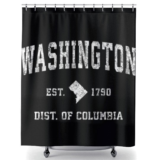 Washington Dc Athletic Sports Shower Curtains