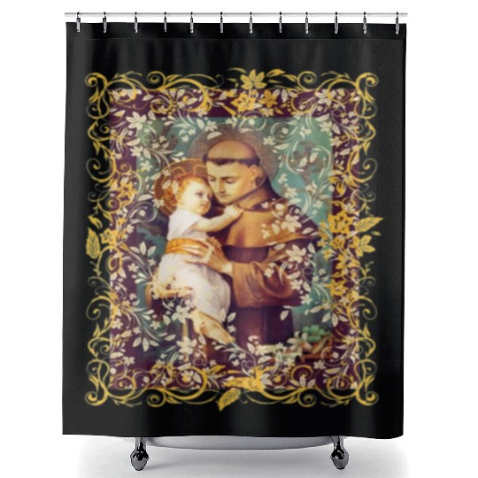 Saint Anthony of Padua Catholic St. Rosary Prayer Shower Curtains