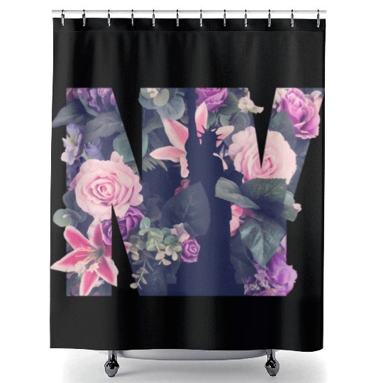 Enjoy New York City Floral New York City Shower Curtains