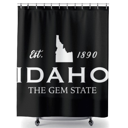 Idaho Est 1890 The Gem State Us Shower Curtains