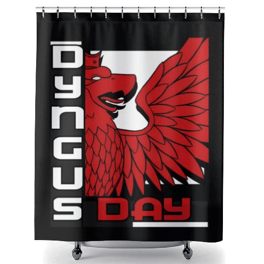 Dyngus Day Polish Eagle Poland Pride Shower Curtains