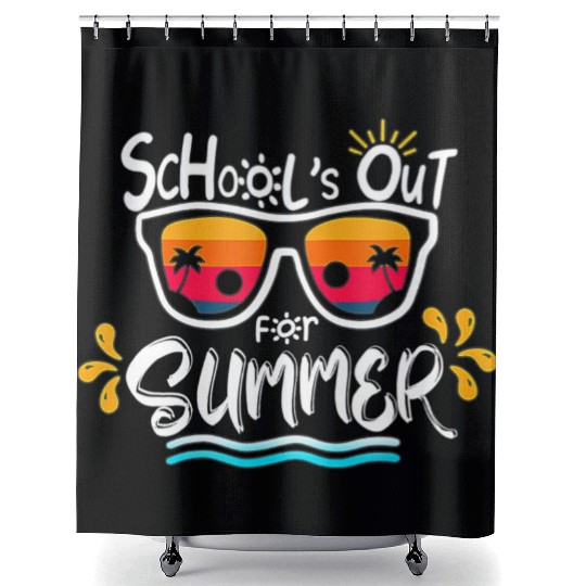 Schools Out For Summer Last Day Of School Teacher Shower Curtains