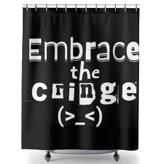 Embrace the Cringe Shower Curtains