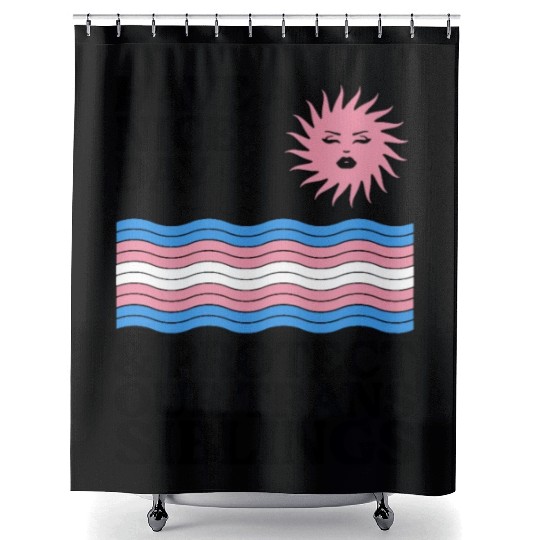 Have A Nice Day And Protect Our Trans Siblings Shower Curtains