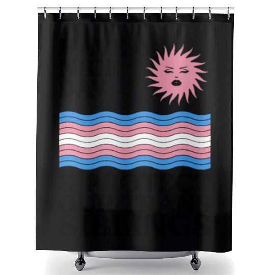 Have A Nice Day And Protect Our Trans Siblings Shower Curtains