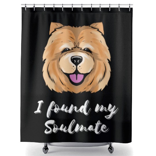 Chow Chow Dog Soulmate Puppy Dog Lover Shower Curtains