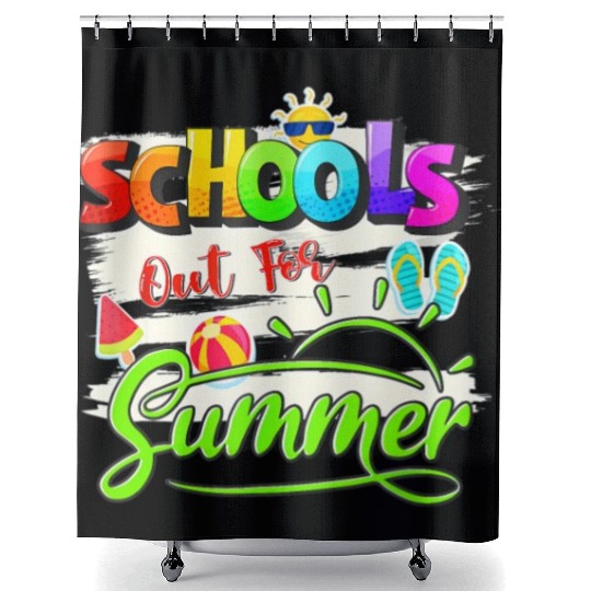Schools Out For Summer Lover Funny Teacher Student Shower Curtains