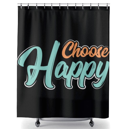 Choose happy Shower Curtains