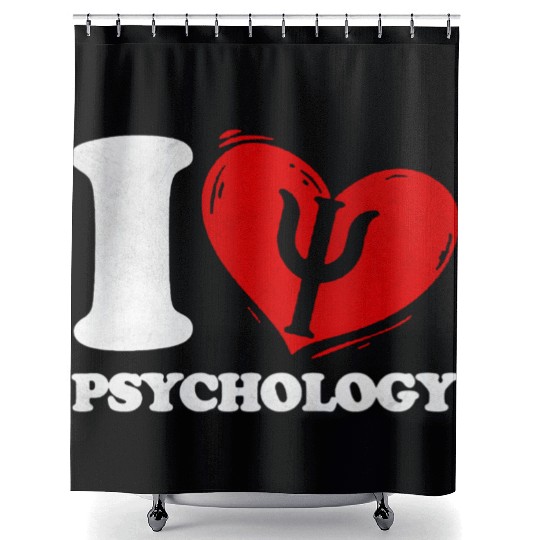 I Love Psychology Psychologist Shower Curtains