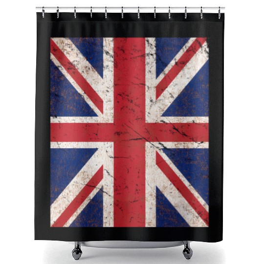 Union Jack Flag Shower Curtains