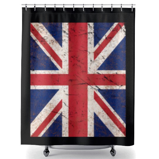 Union Jack Flag Shower Curtains
