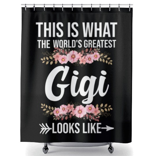 The World'S Greatest Gigi Loo Like Grandma Shower Curtains