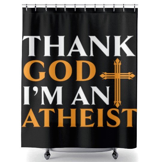 Atheism Anti-Religion Agnostic Freethinker Atheist Shower Curtains