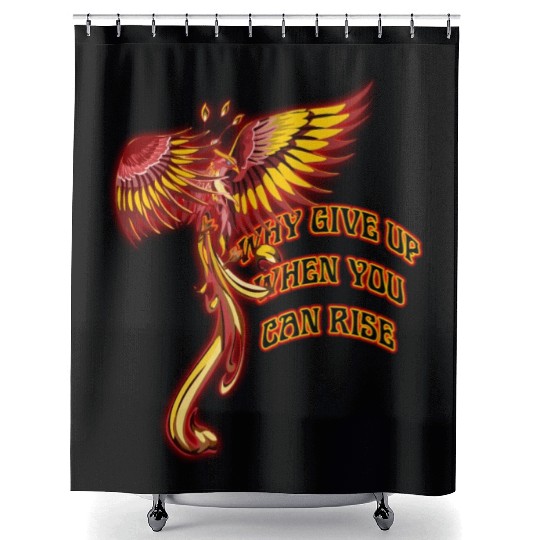 Phoenix Firebird Mythical - Why Give Up When You Shower Curtains