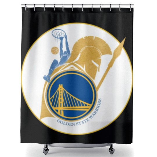New Era Golden State Warriors Team Logo T-Shir Shower Curtains