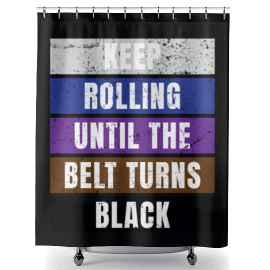 Jiu Jitsu Bjj Jiu Jitsu Belt Rank Shower Curtains