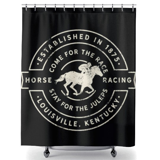 Derby Day Kentucky Horse Racing And Mint Juleps Shower Curtains