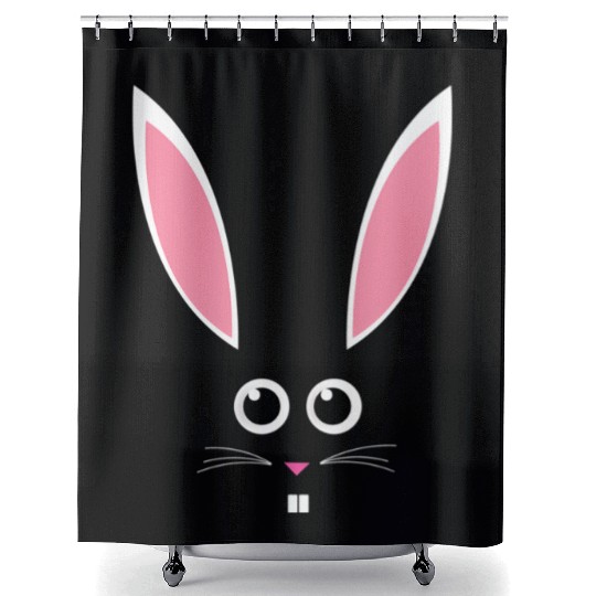 Easter Bunny Face Shower Curtains