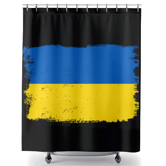 Ukraine Flag Ukrainian Flag Ukraine Shower Curtains