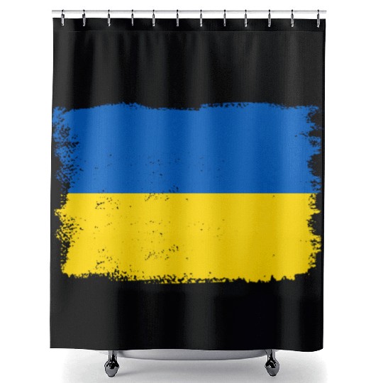 Ukraine Flag Ukrainian Flag Ukraine Shower Curtains