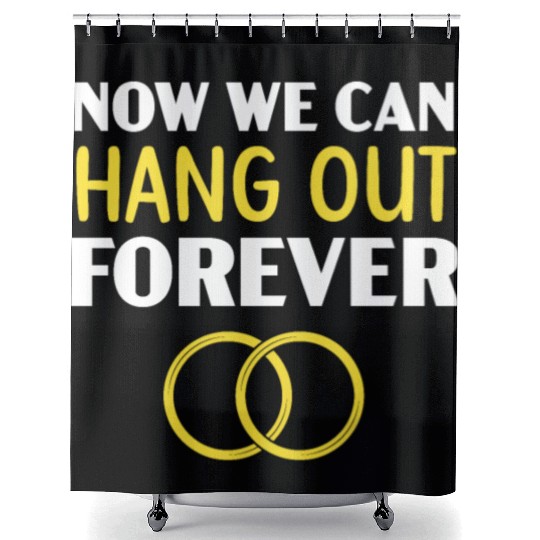 Bride And Groom Wedding Day Marriage Just Married Shower Curtains