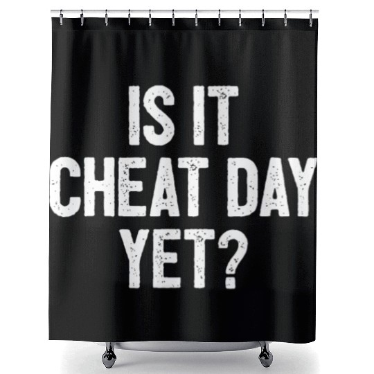 Funny Workout Fitness Gym Training I Is It Cheat D Shower Curtains