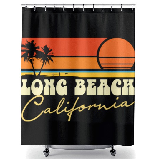 Long Beach California Shower Curtains