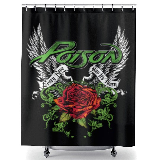 Poison Thorns Wings Shower Curtains