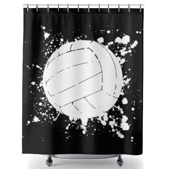 Volleyball Beach Volleyball Player Shower Curtains