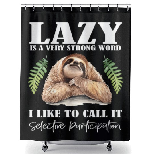 Lazy Sloth Best For Or Shower Curtains