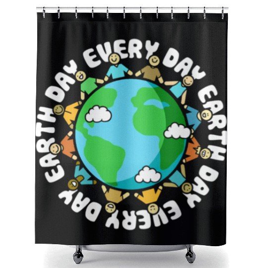 Earth Day Every Day Earth Day Shower Curtains