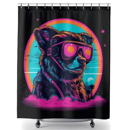 Pink Glasses Shower Curtains