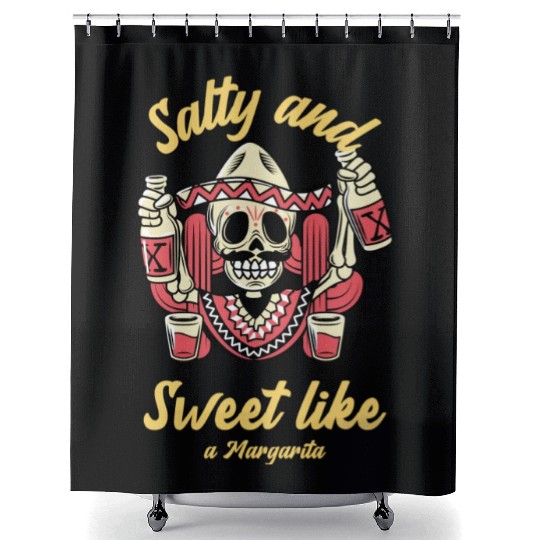Salty And Sweet Margarita In Mexican Style Shower Curtains