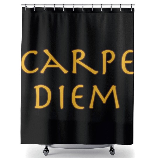Carpe Diem Happiness Inration For Busy People Shower Curtains