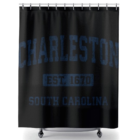 Charleston South Carolina Sc Athletic Sports Shower Curtains