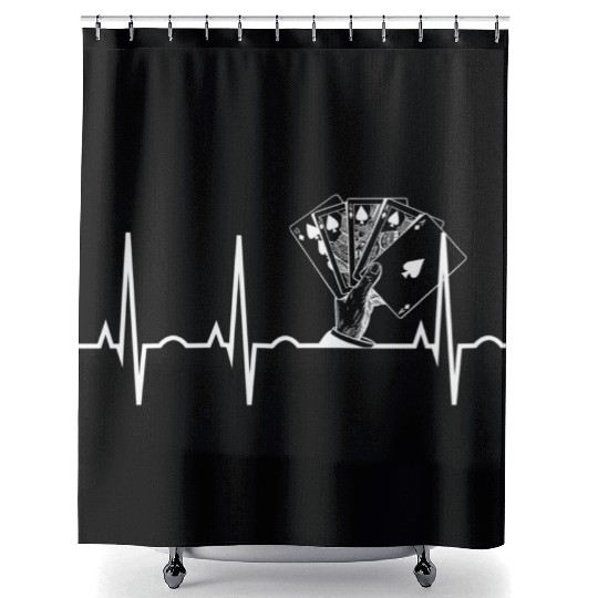Royal Flush Poker Best Poker Player Shower Curtains