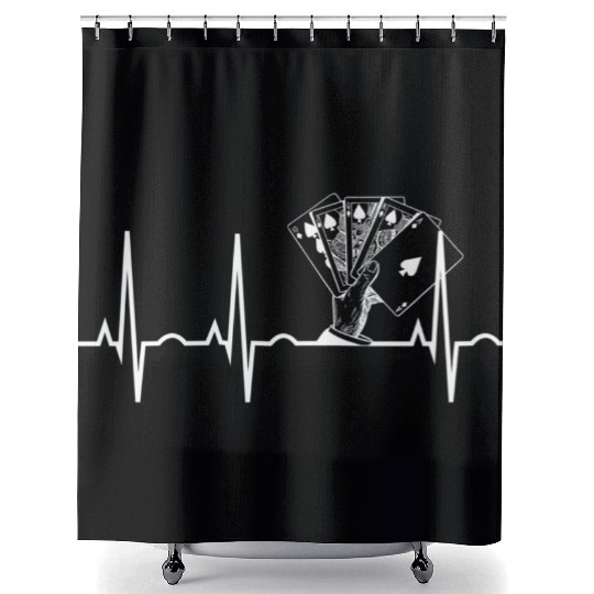 Royal Flush Poker Best Poker Player Shower Curtains