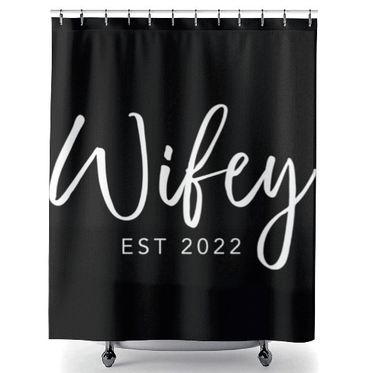 Just Married Est 2022 For Shower Curtains